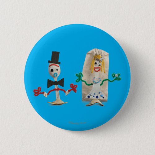 Toy Story 5 | Forky & Karen Beverly Wedding Button