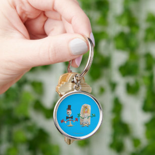Toy Story 5   Forky & Karen Beverly Wedding Keychain