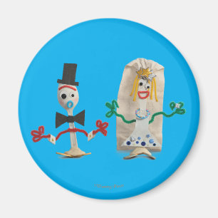 Toy Story 5 Forky & Karen Beverly Wedding Magnet