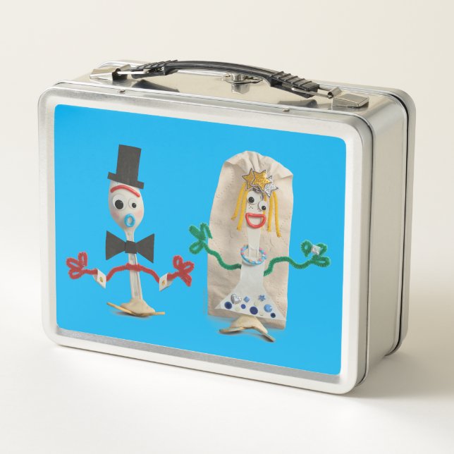 Toy Story 5 | Forky & Karen Beverly Wedding Metal Lunch Box | Zazzle