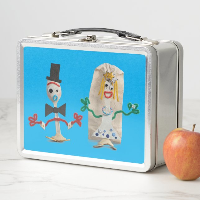 Toy Story 5 | Forky & Karen Beverly Wedding Metal Lunch Box | Zazzle