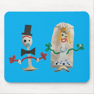 Toy Story 5 Forky & Karen Beverly Wedding Mouse Pad