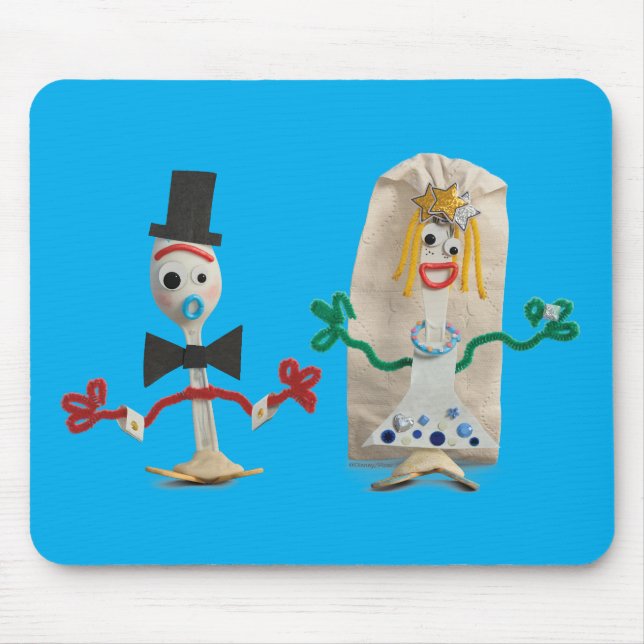 Toy Story 5 | Forky & Karen Beverly Wedding Mouse Pad (Front)