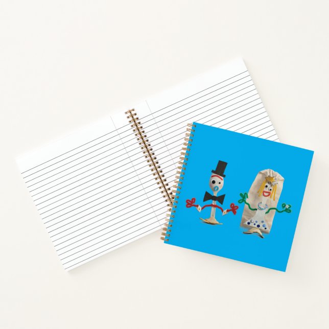 Toy Story 5 | Forky & Karen Beverly Wedding Notebook (Inside)