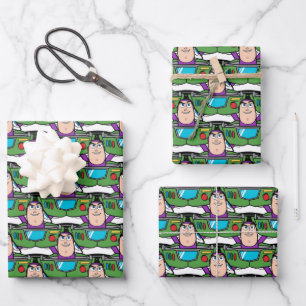 Toy Story 5 Galactic Buzz Lightyear Squadron Wrapping Paper Sheets