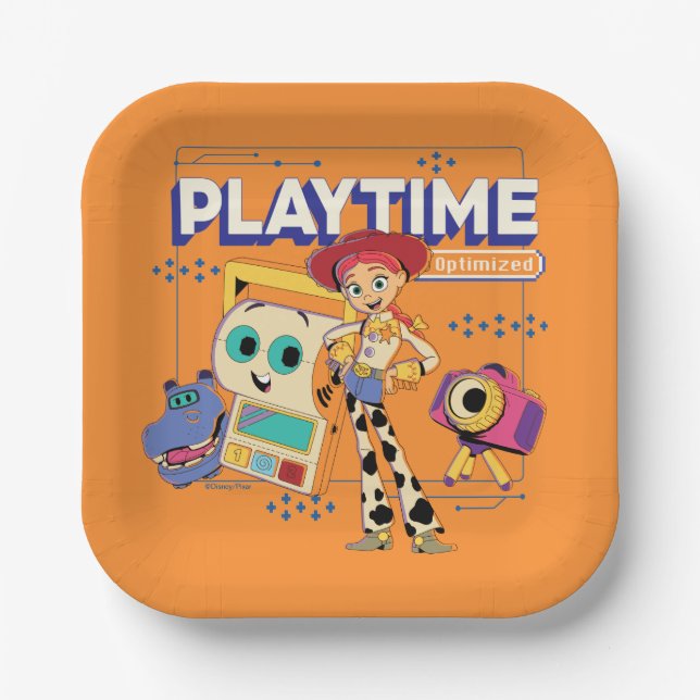 Toy Story 5 | Jessie Playtime Optimized Tech Paper Plates (Front)