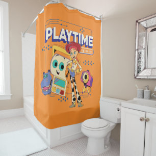 Toy Story 5 Jessie Playtime Optimized Tech Shower Curtain