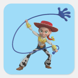 Toy Story 5   Jessie Sticky Hand Lasso Square Sticker