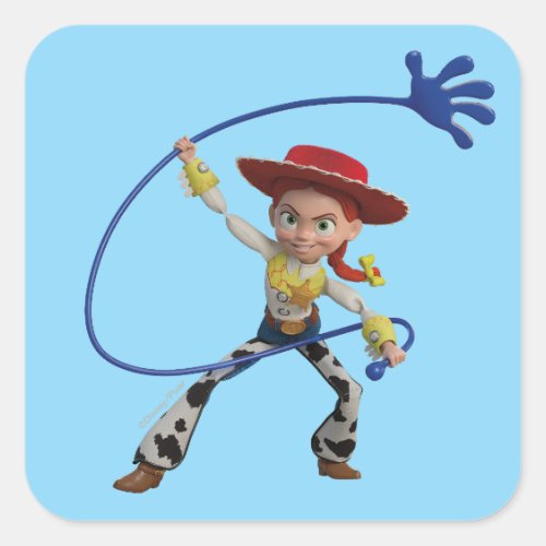 Toy Story 5 | Jessie Sticky Hand Lasso Square Sticker