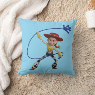 Toy Story 5   Jessie Sticky Hand Lasso Throw Pillow