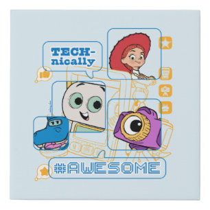 Toy Story 5 Technically Awesome Faux Canvas Print