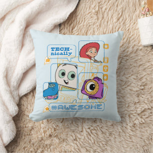 Toy Story 5   Technically Awesome Throw Pillow
