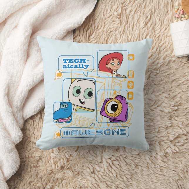 Toy Story 5 | Technically Awesome Throw Pillow (Blanket)