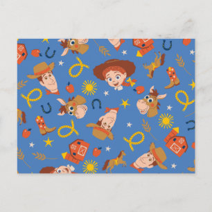 Toy Story 5 Woody, Jessie & Bullseye Roundup Postcard