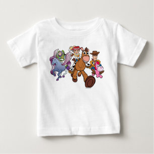 Toy Story 5 Woody, Jessie & Buzz Ride Baby T-Shirt