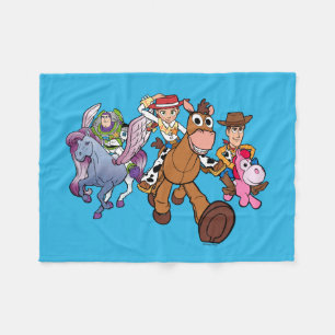 Toy Story 5   Woody, Jessie & Buzz Ride Fleece Blanket