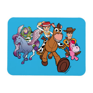 Toy Story 5 Woody, Jessie & Buzz Ride Magnet