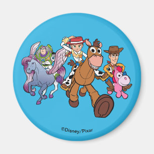 Toy Story 5 Woody, Jessie & Buzz Ride Magnet