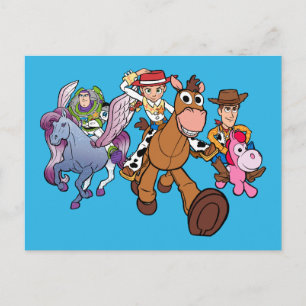 Toy Story 5   Woody, Jessie & Buzz Ride Postcard