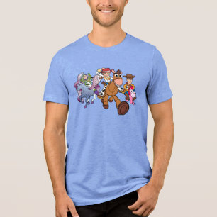 Toy Story 5   Woody, Jessie & Buzz Ride Tri-Blend Shirt