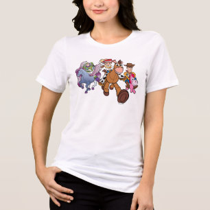 Toy Story 5   Woody, Jessie & Buzz Ride Tri-Blend Shirt