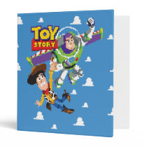 Toy Story 8Bit Woody and Buzz Lightyear 3 Ring Binder