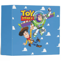Toy Story 8Bit Woody and Buzz Lightyear Binder