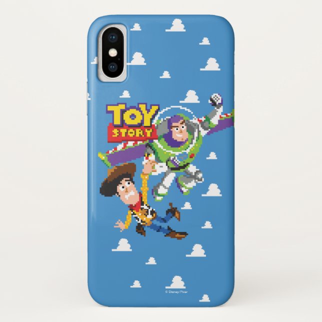 Toy Story 8Bit Woody and Buzz Lightyear Case-Mate iPhone Case (Back)