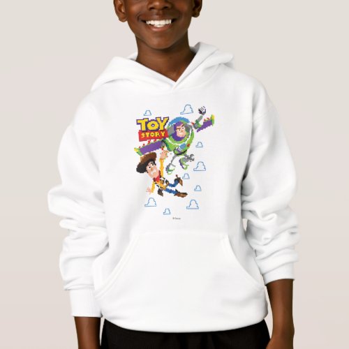 Toy Story 8Bit Woody and Buzz Lightyear Hoodie