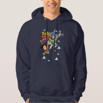 Toy Story 8Bit Woody and Buzz Lightyear Hoodie