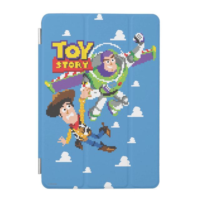 Toy Story 8Bit Woody and Buzz Lightyear iPad Mini Cover (Front)