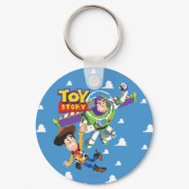 Toy Story 8Bit Woody and Buzz Lightyear Keychain