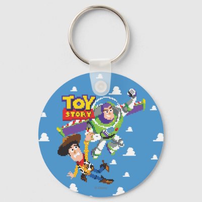 Toy Story 8Bit Woody and Buzz Lightyear Water Bottle, Zazzle