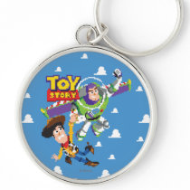 Toy Story 8Bit Woody and Buzz Lightyear Keychain