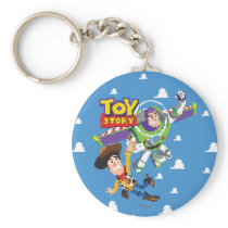 Toy Story 8Bit Woody and Buzz Lightyear Keychain