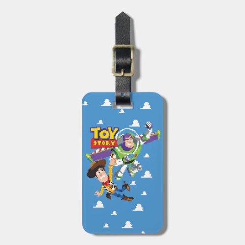 Toy Story 8Bit Woody and Buzz Lightyear Luggage Tag