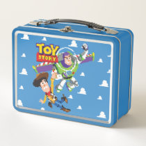 Toy Story 8Bit Woody and Buzz Lightyear Metal Lunch Box