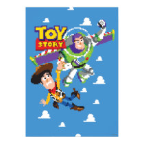 Toy Story 8Bit Woody and Buzz Lightyear Poster