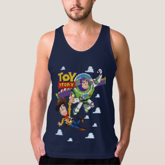 Toy Story 8Bit Woody and Buzz Lightyear Tank Top | Zazzle.com