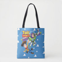 Toy Story 8Bit Woody and Buzz Lightyear Tote Bag