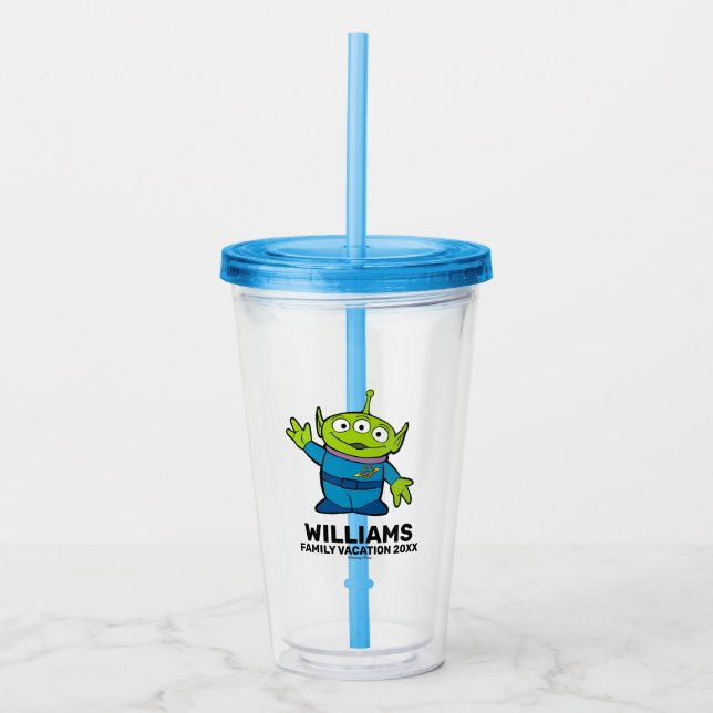 Toy Story Alien | Family Vacation Acrylic Tumbler (Front)
