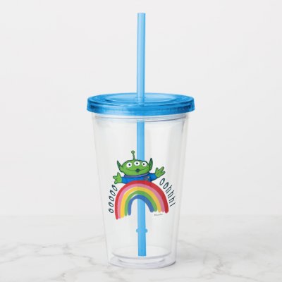 Toy Story Alien Rainbow Acrylic Tumbler