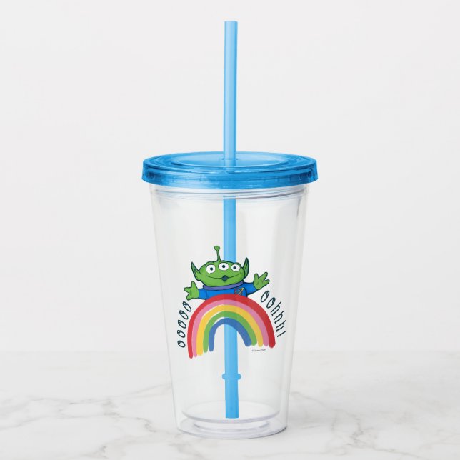 Toy Story Alien Rainbow Acrylic Tumbler (Front)