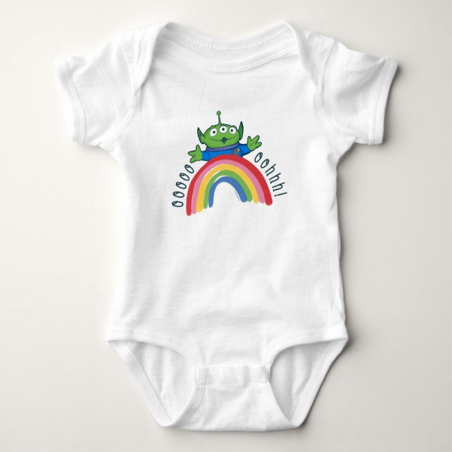 Toy Story Alien Rainbow Baby Bodysuit (Front)