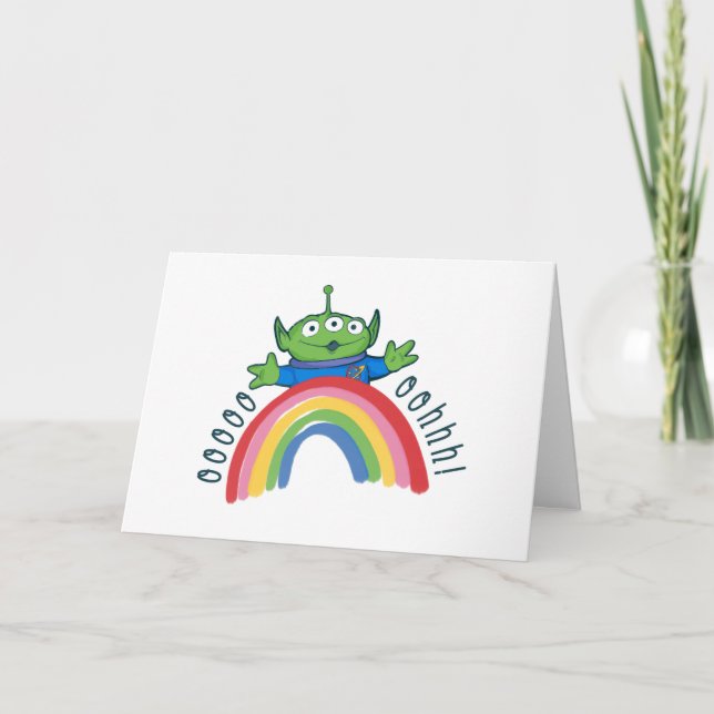 Toy Story Alien Rainbow Card (Front)