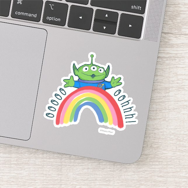 Toy Story Alien Rainbow Sticker (Detail)