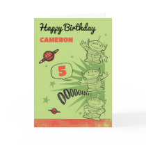 Toy Story Aliens Kids Birthday Card