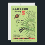 Toy Story Aliens Kids Birthday Invitation<br><div class="desc">Invite guests to an out-of-this-world celebration with this Toy Story aliens kids' birthday invitation! Featuring the adorable green aliens from Toy Story, this fun and colorful design captures the playful and whimsical spirit of Pixar. Perfect for a Toy Story-themed birthday party, this customizable invitation lets you add your child’s name,...</div>