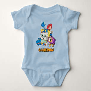 Toy Story Atlas, Smarty Pants, Snappy, & Jessie Baby Bodysuit