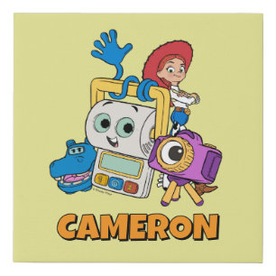 Toy Story Atlas, Smarty Pants, Snappy, & Jessie Faux Canvas Print